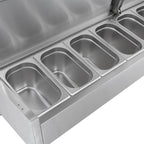 Vitrine réfrigérée de comptoir ECO 10 x GN 1/4 en inox