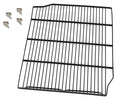 1 grille droite (noire) et 4 clips