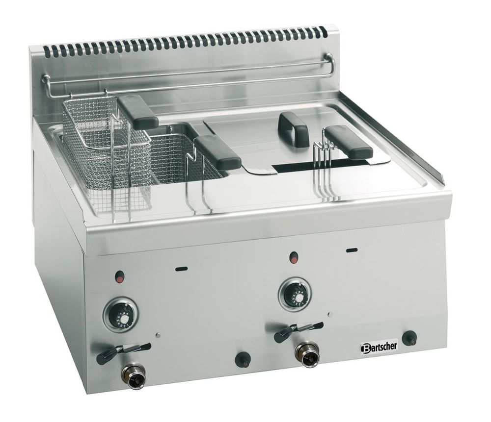 Friteuse à gaz Bartscher 600 Snack 2 x 8L - appareil de table