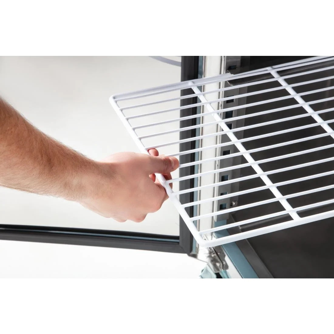 Table réfrigérée Polar Série U 2 portes 282 litres sur roulettes