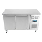 Table réfrigérée Polar Série U 2 portes 282 litres sur roulettes