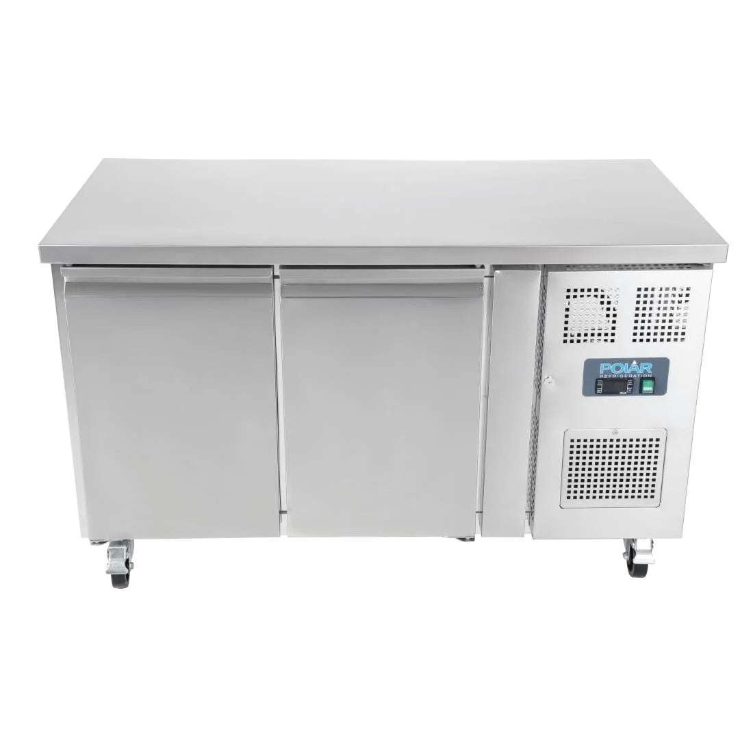 Table réfrigérée Polar Série U 2 portes 282 litres sur roulettes