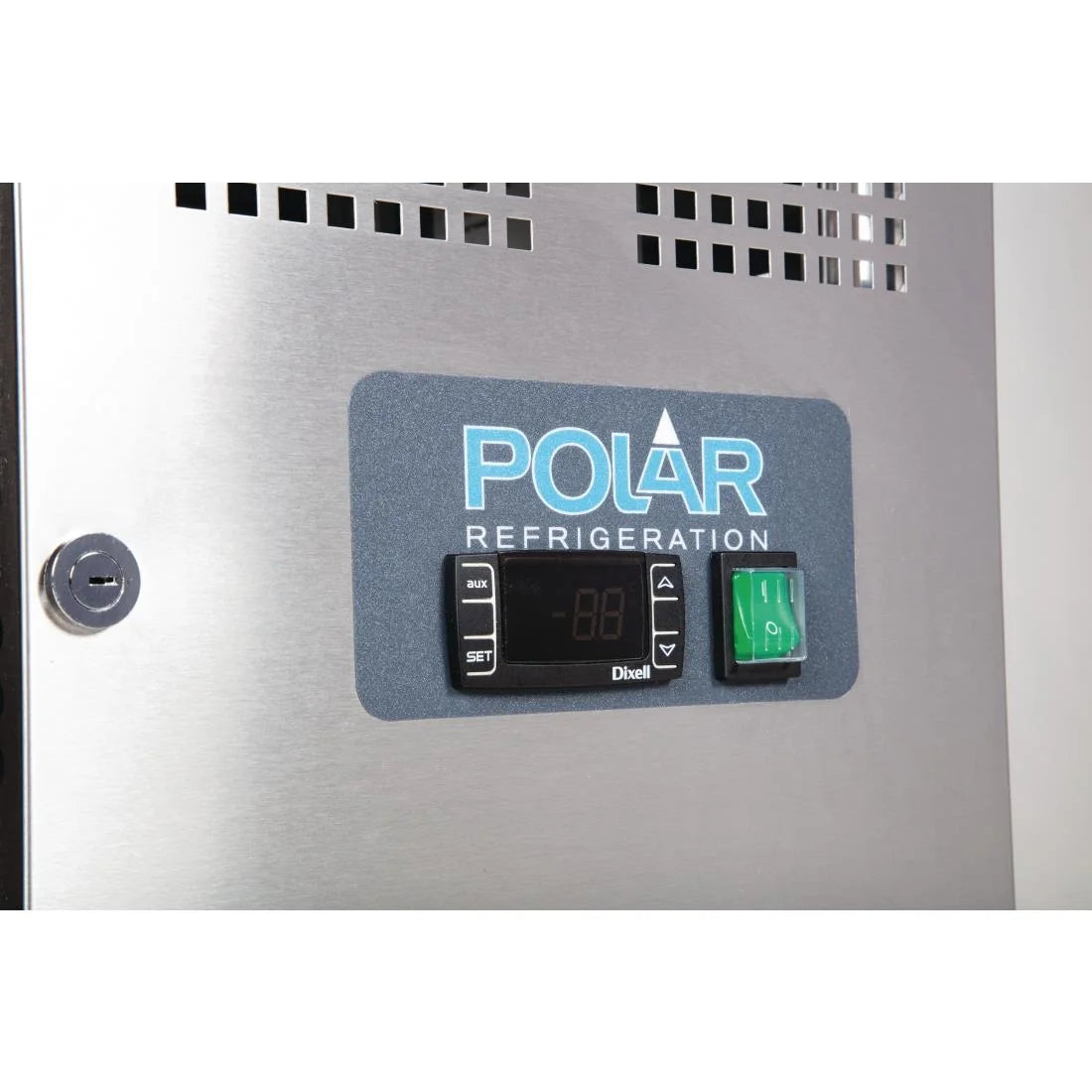 Table réfrigérée Polar Série U 2 portes 282 litres sur roulettes