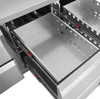 Table réfrigérée Polar Série U 8 tiroirs 616 litres sur roulettes