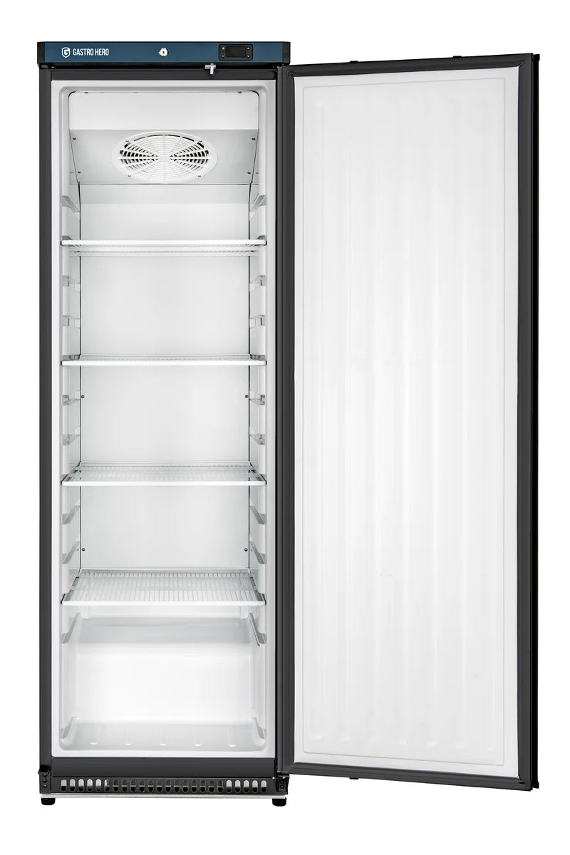 Armoire de congélation ECO 400, intérieur en plastique, noir
