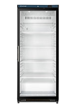 Armoire réfrigérée ECO 600 avec porte vitrée, intérieur en plastique, noir