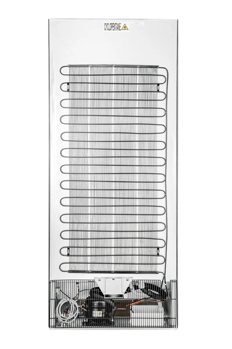Armoire réfrigérée ECO 600 avec porte vitrée, intérieur en plastique, noir