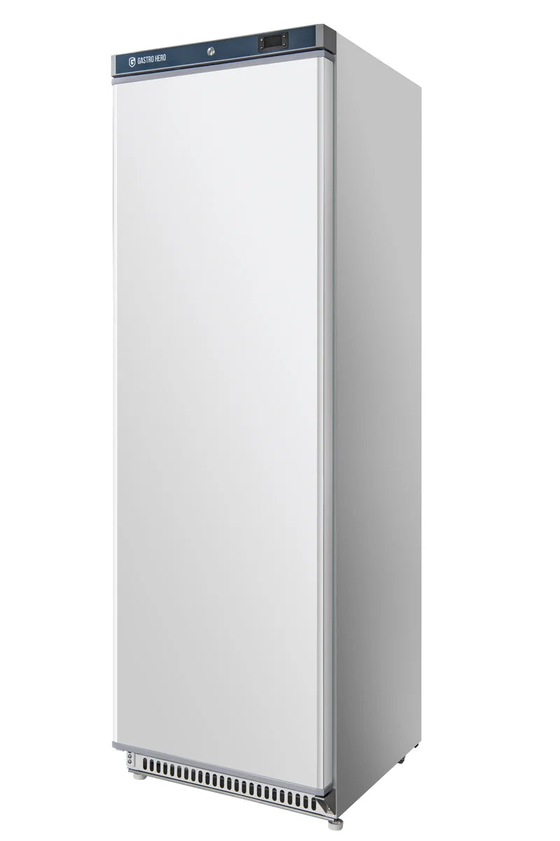 Armoire réfrigérée ECO 400, intérieur en plastique, blanc