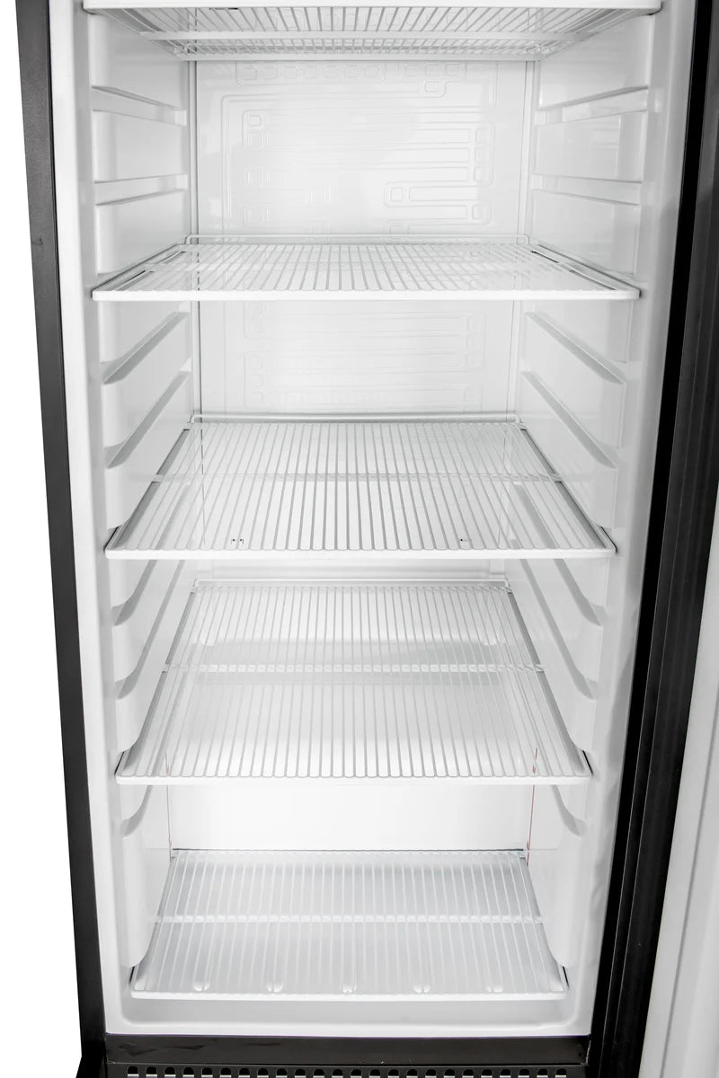 Armoire réfrigérée ECO 400, intérieur en plastique, noir