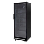 Armoire à boissons GKSE360, volume utile 360 litres, 5 Clayettes réglables, éclairage intérieur, verrouillable, noir