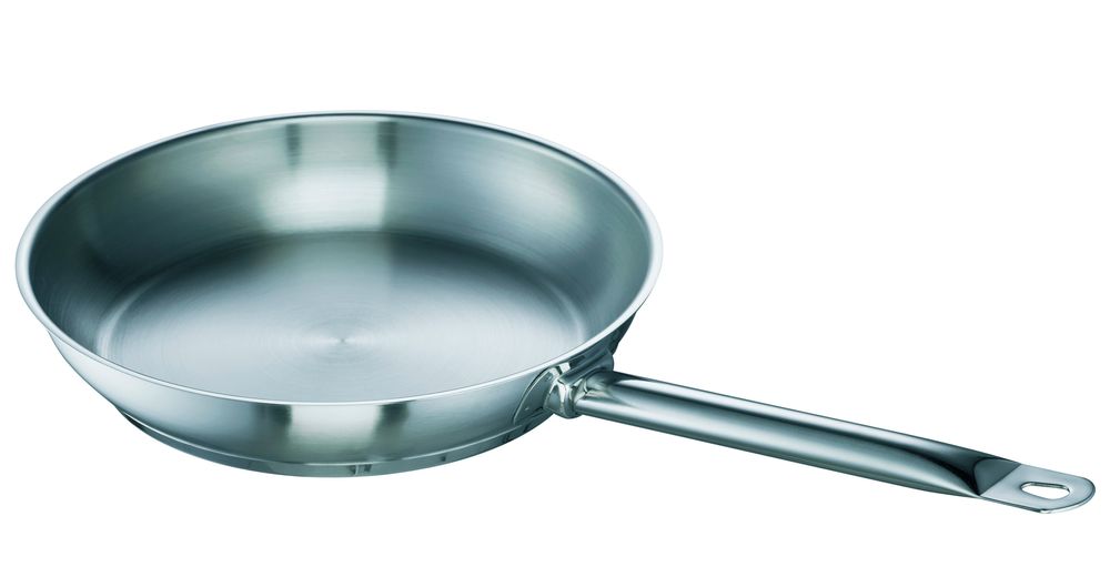 Poêle à frire Chef, inox, non revêtue, 40cm