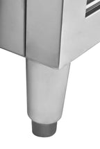 Armoire de travail en inox Basic 100x60 avec dosseret 100 mm