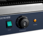 Grill à contact / grill à panini ECO 1,8 kW, rainuré