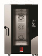 Four mixte à gaz Tecnoeka Millennial Black Mask MKF 1111 G BM, 11 x GN 1/1