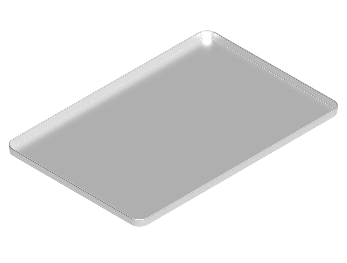 Plaque en aluminium Tecnoeka KTF9P, 600x400 mm, profondeur 37 mm, avec 5 gouttières à baguettes, perforée