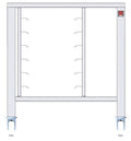 Support en acier inoxydable Tecnoeka Evolution Next EKTRS 411, avec roulettes et glissières de support