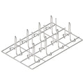 Grille à poulets en inox Tecnoeka KGP, GN 1/1, pour 8 poulets