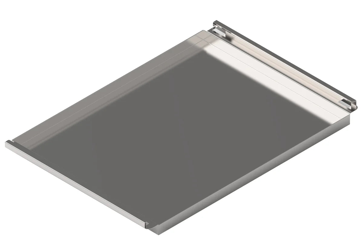 Bac récupérateur de graisse en acier inoxydable Tecnoeka Millennial EKT64RG, 600 x 400 mm, profondeur 40 mm