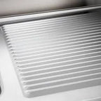 Table de lavage Basic 10x6 avec 1 cuve à gauche, dosseret et étagère inférieure