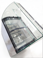 Vitrine à glace avec dessus vitré – 6 x 5 L – 273 L – bacs à glace inclus