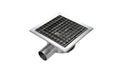 Caniveau de sol en inox - 300 x 300 x 131 mm