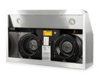 Hotte aspirante en inox - avec moteur - 900 x 560 x 250 mm
