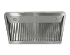 Hotte aspirante en inox - avec moteur - 900 x 560 x 250 mm