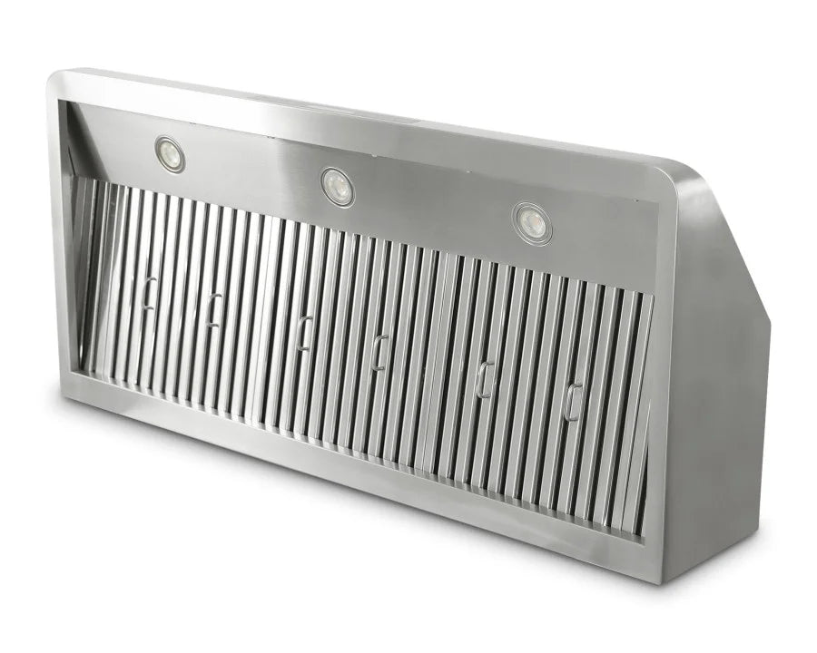 Hotte aspirante en inox - avec moteur - 1.200 x 560 x 250 mm