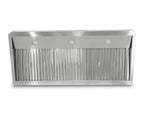 Hotte aspirante en inox - avec moteur - 1.200 x 560 x 250 mm