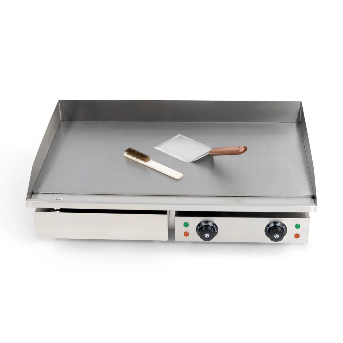 Plaque à snacker électrique - 3,5 kW - inox - lisse
