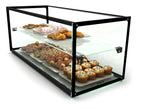 Vitrine à gâteaux en verre trempé - 920 x 390 x 375 mm