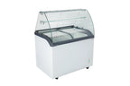 Vitrine à glace avec dessus vitré – 6 x 5 L – 273 L – bacs à glace inclus