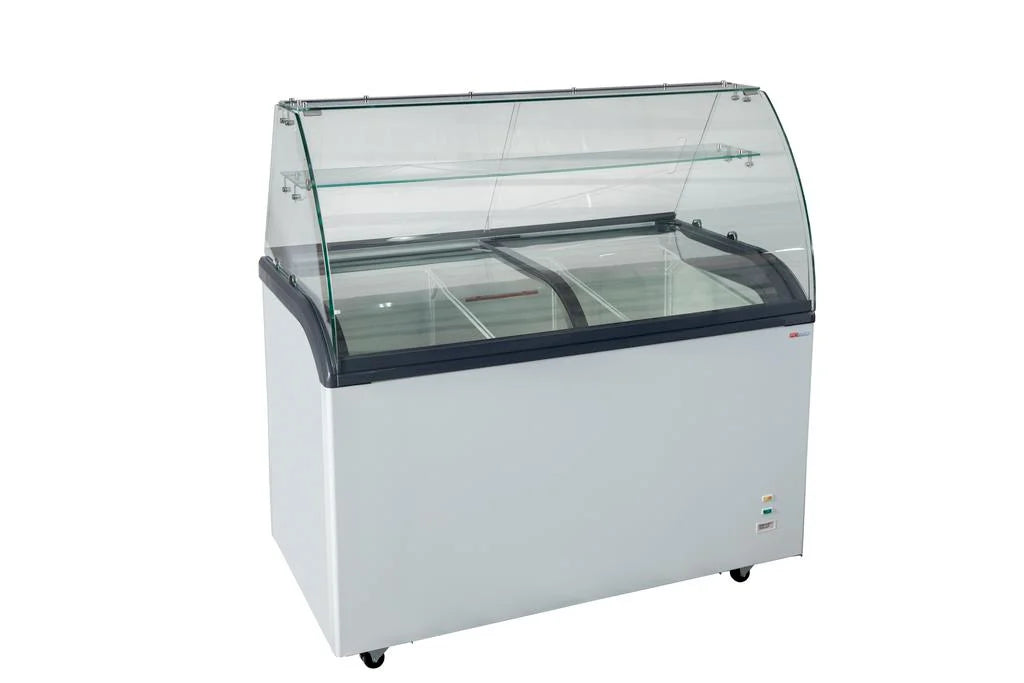 Vitrine à crème glacée avec verre de sécurité – 9 x 5 L – 278 L