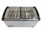 Vitrine à crème glacée avec verre de sécurité – 9 x 5 L – 278 L