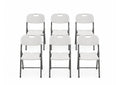 Chaise pliante - charge maximale 160 kg - blanche