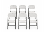 Chaise pliante - charge maximale 160 kg - blanche