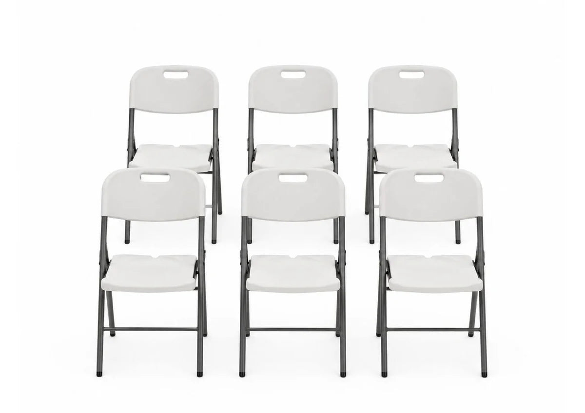 Chaise pliante - charge maximale 160 kg - blanche