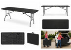 Table pliante - 1.800 x 740 x 740 mm - Noire