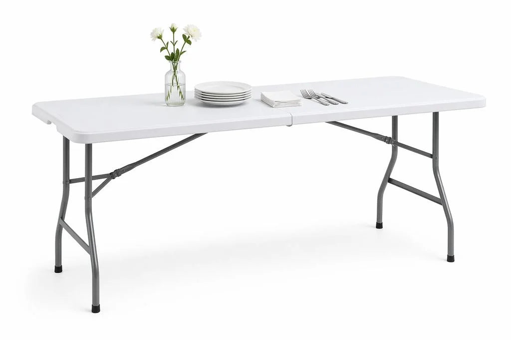 Table pliante - 1.800 x 740 x 740 mm - Blanche