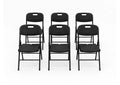 Chaise pliante - charge maximale 160 kg - noire