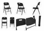 Chaise pliante - charge maximale 160 kg - noire