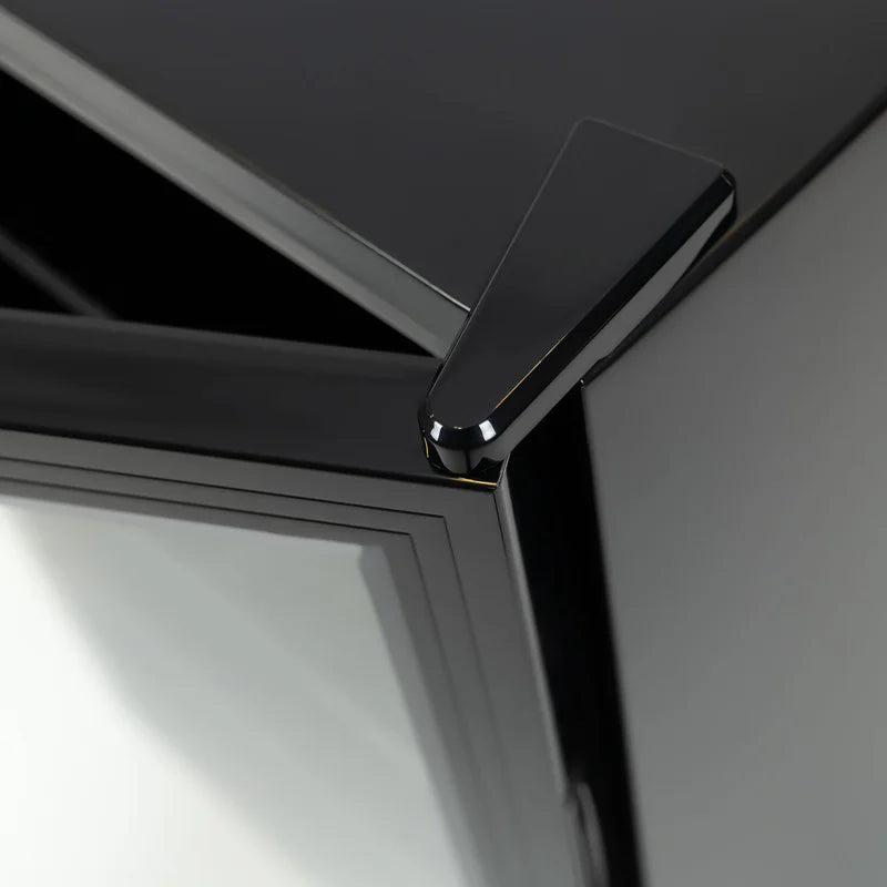 Armoire à boissons avec porte vitrée – 115 L – noire