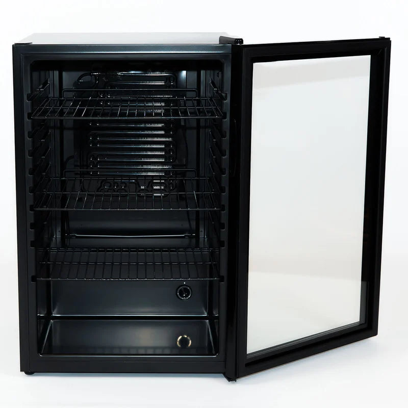 Armoire à boissons avec porte vitrée – 115 L – noire