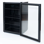 Armoire à boissons avec porte vitrée – 115 L – noire