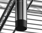 Rayonnage – chromé – 5 niveaux – 910 x 455 x 1810 mm