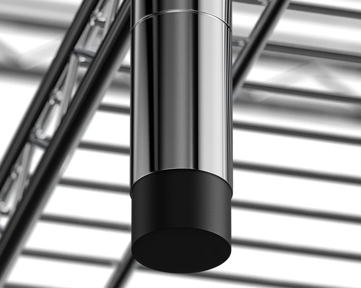 Rayonnage – chromé – 5 niveaux – 910 x 455 x 1810 mm