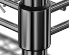 Rayonnage – chromé – 5 niveaux – 910 x 455 x 1810 mm