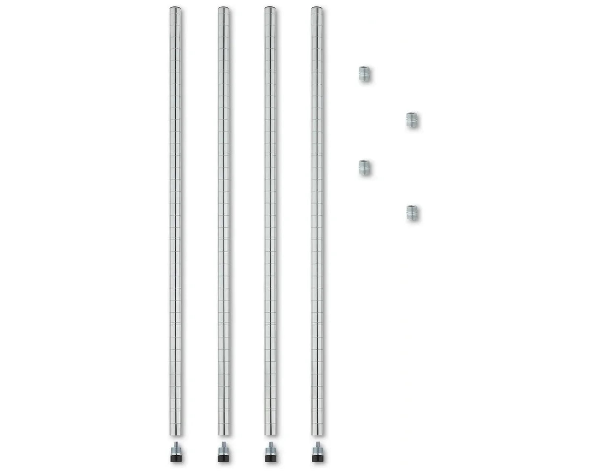 Rayonnage – chromé – 5 niveaux – 910 x 455 x 1810 mm