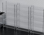 Rayonnage – chromé – 5 niveaux – 910 x 455 x 1810 mm