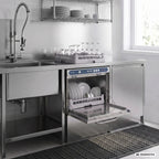 Lave-vaisselle PROFI Digital 54 SL panier 50x50 cm, avec doseur de détergent & de produit de rinçage, avec pompe de vidange, Fabriqué en Europe, 400 V